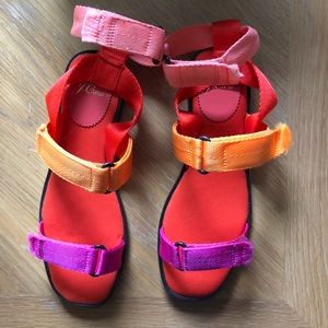 J Crew Gretchen Colorblock Sandal New in Box